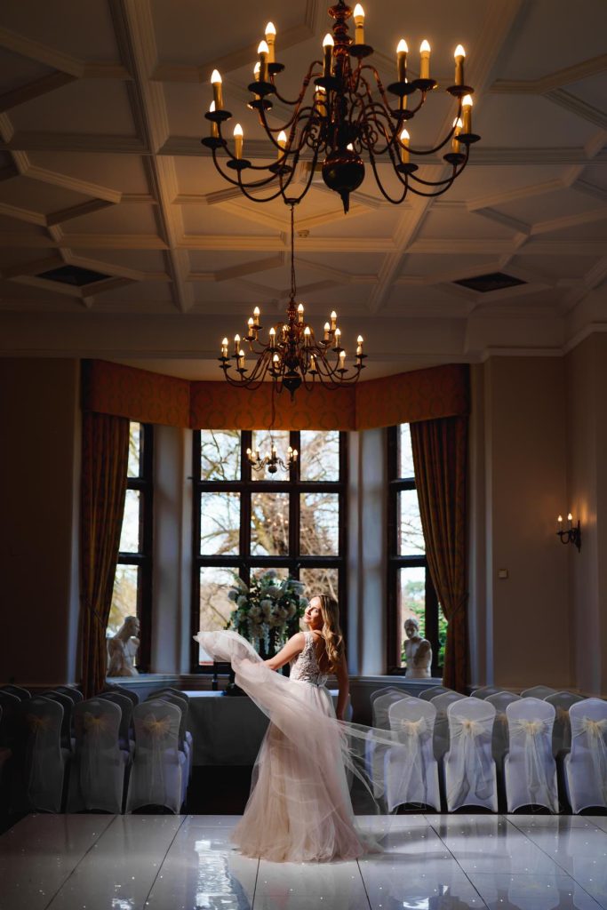 Vale Royal Abbey Bride Library Dress